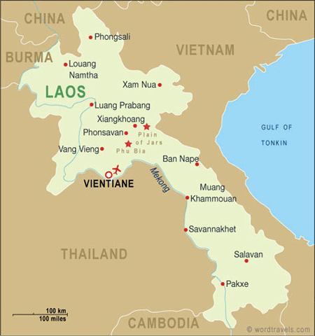 LE parcours de Quetza au Laos