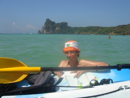 Laurence a l'esprit Coeur Vert en Thailande !!